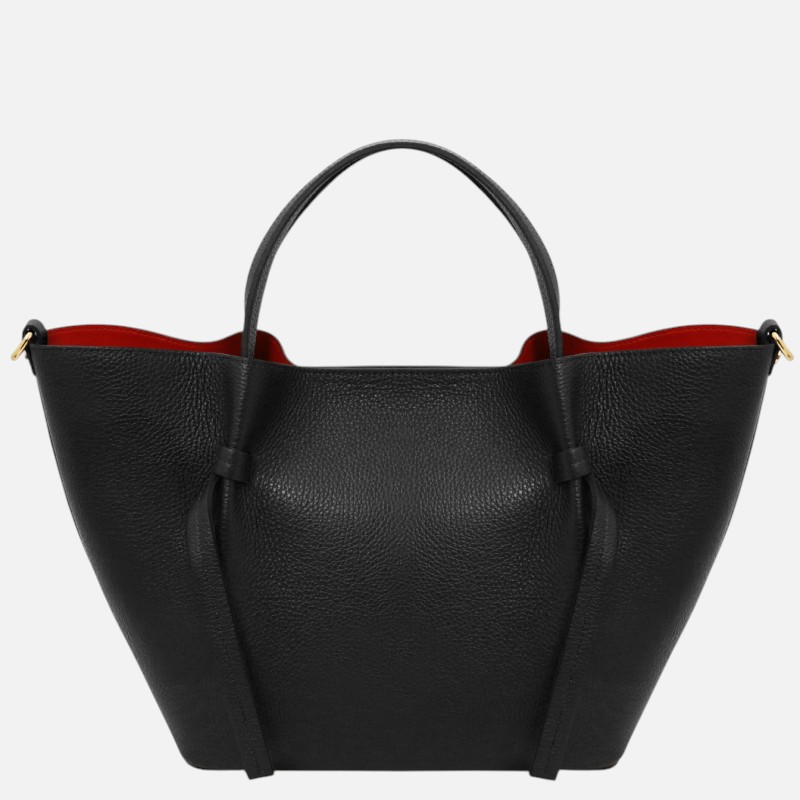 Legame Leather shopping bag - Large size - Μαύρο - Image 5
