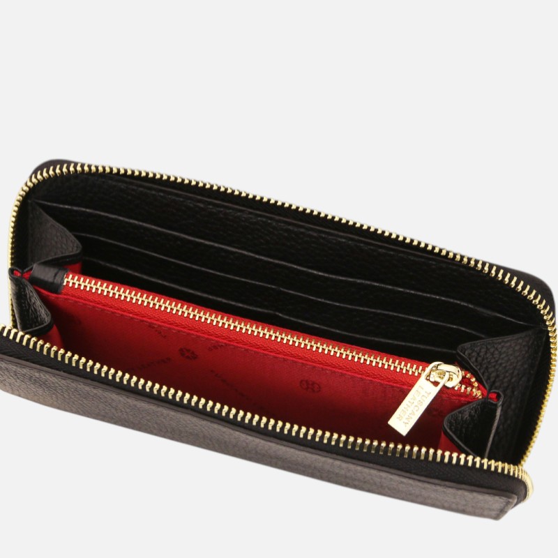 Financier Exclusive zip around leather wallet - Μαύρο - Image 3