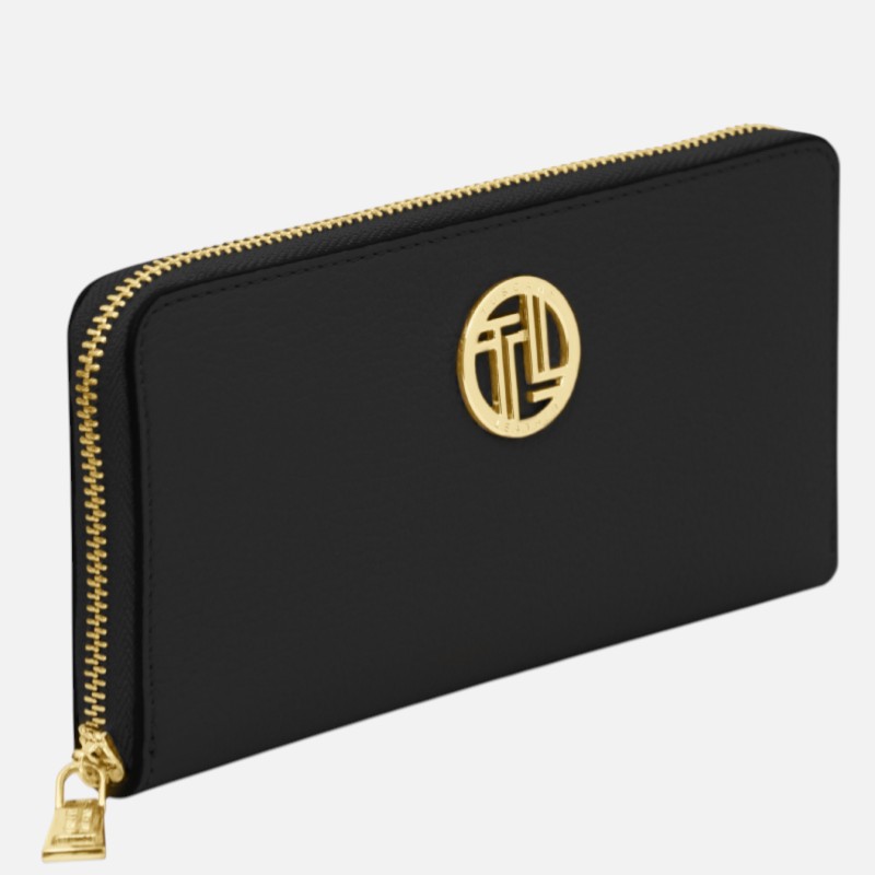 Financier Exclusive zip around leather wallet - Μαύρο - Image 2
