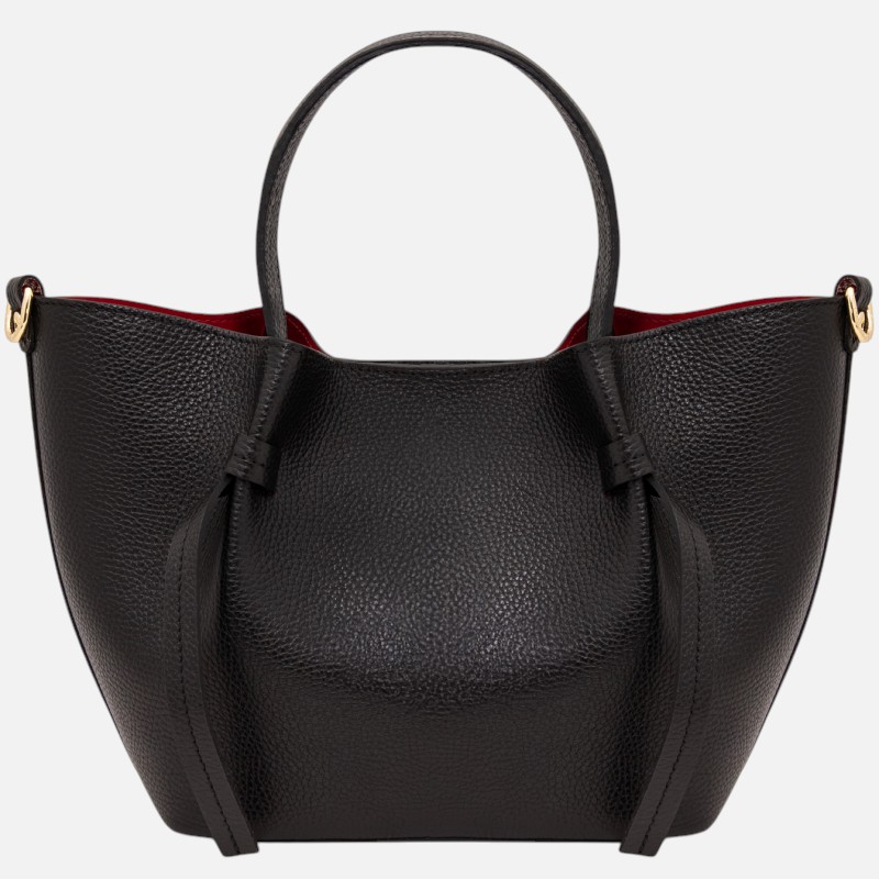 Legame Leather handbag - Small size - Μαύρο - Image 5