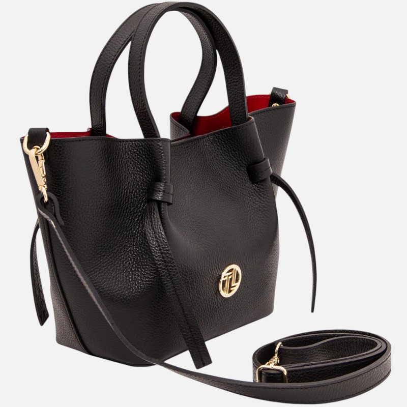 Legame Leather handbag - Small size - Μαύρο - Image 2