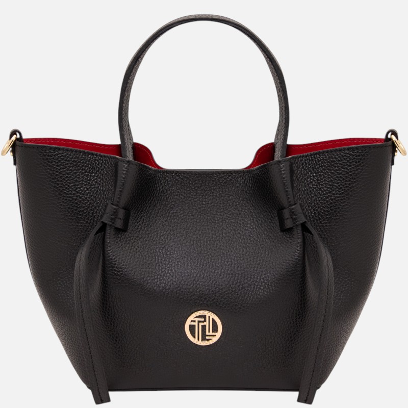 Legame Leather handbag - Small size - Μαύρο