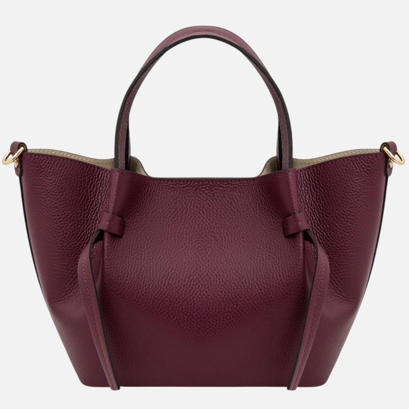 Legame Leather handbag - Small size - Μπορντώ - Image 6