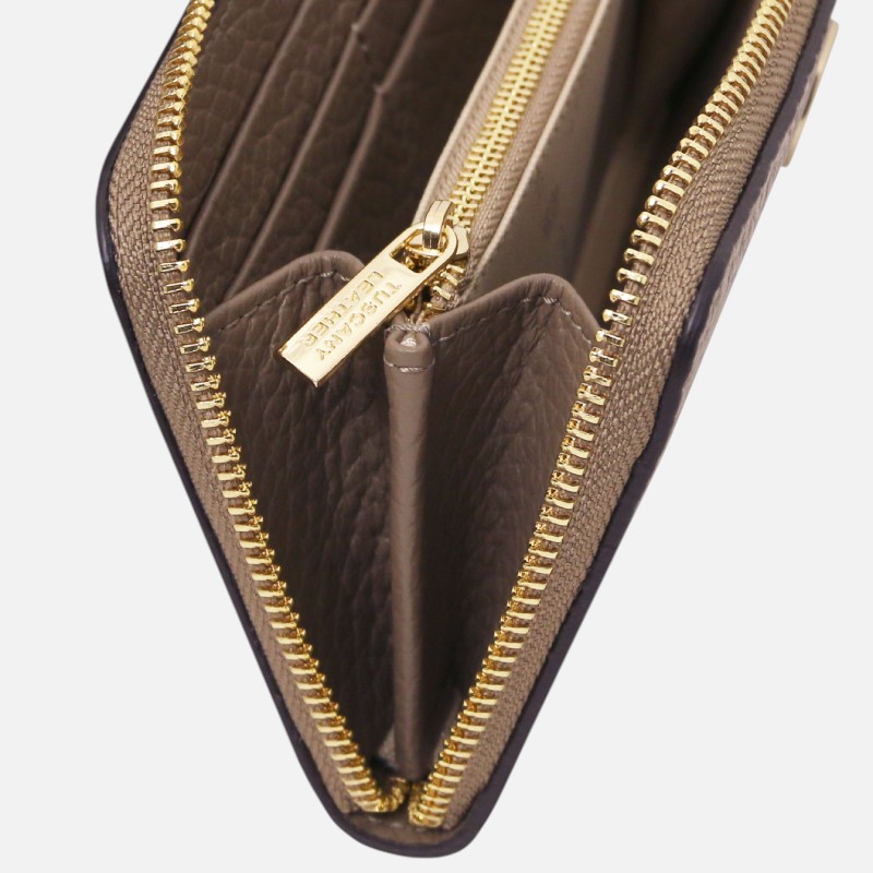Financier Exclusive zip around leather wallet - Σταχτί σκούρο - Image 5