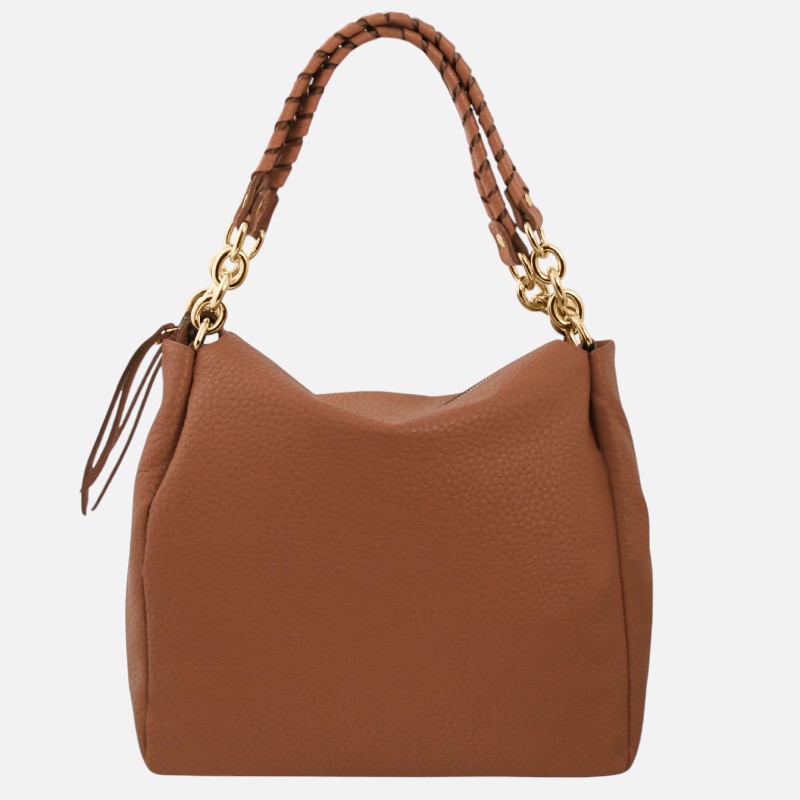 Amy Soft leather shopping bag - Κονιάκ - Image 5