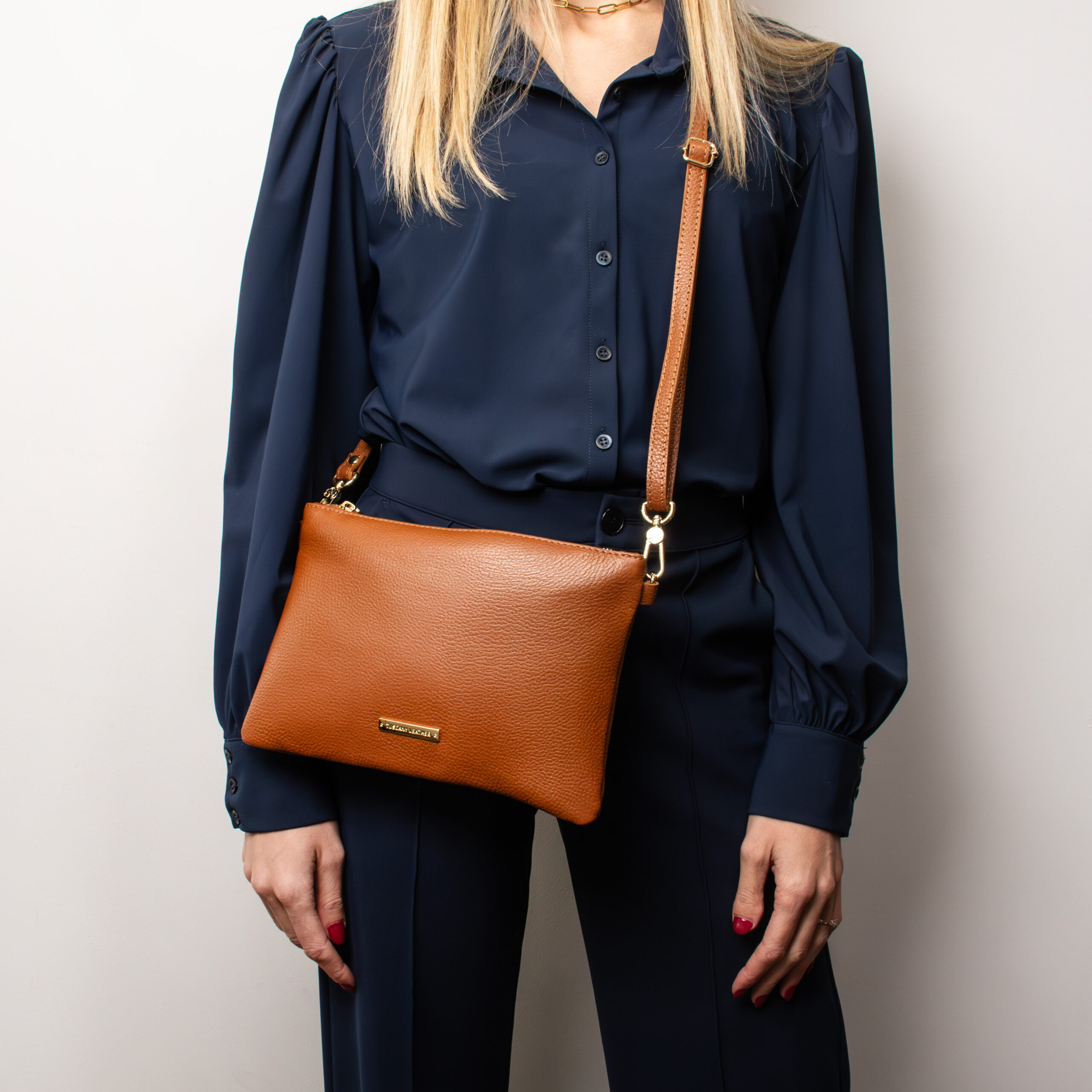 TL Bag Soft leather clutch - Μαύρο - Image 5