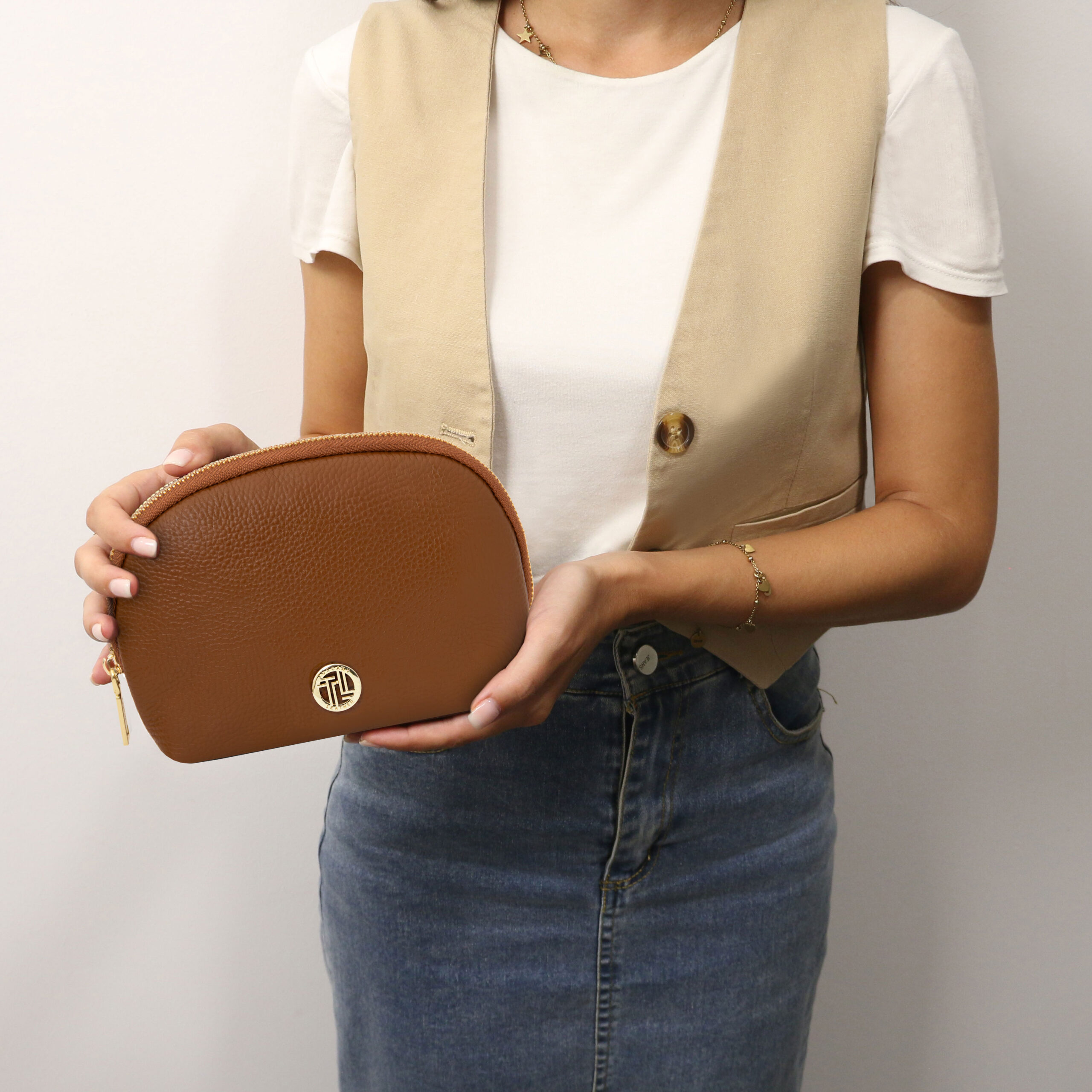 Vera Soft leather toiletry case - Κόκκινο lipstick - Image 6