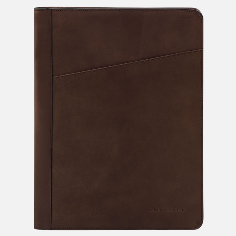 Ottaviano Leather document case - Καφέ σκούρο