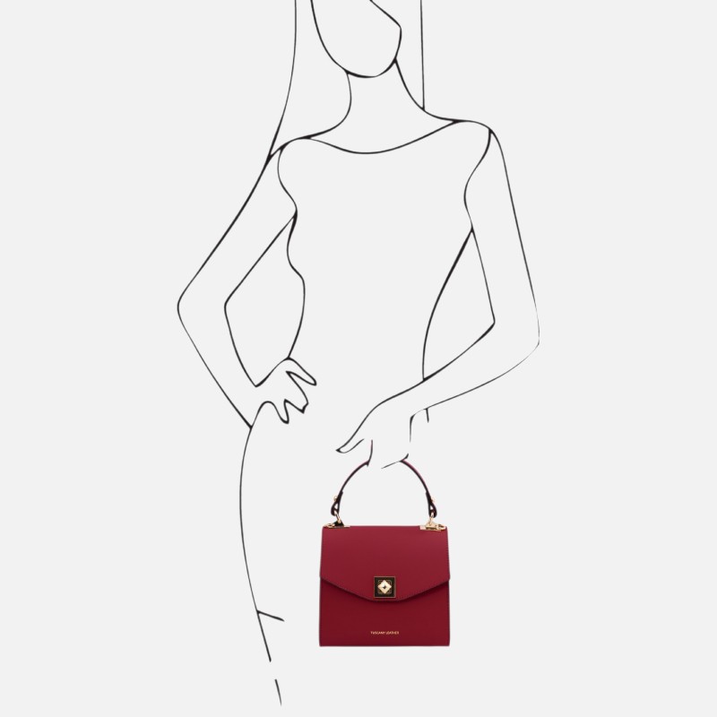 TL Bag Leather handbag - Κόκκινο - Image 5