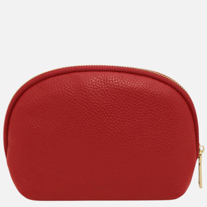 Vera Soft leather toiletry case - Κόκκινο lipstick - Image 5