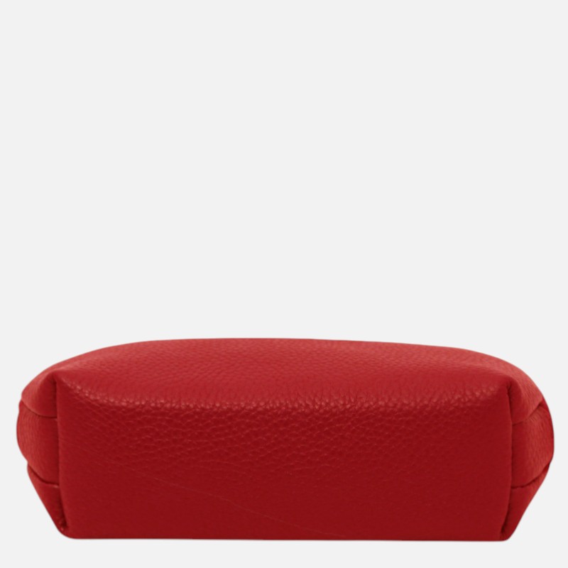 Vera Soft leather toiletry case - Κόκκινο lipstick - Image 4