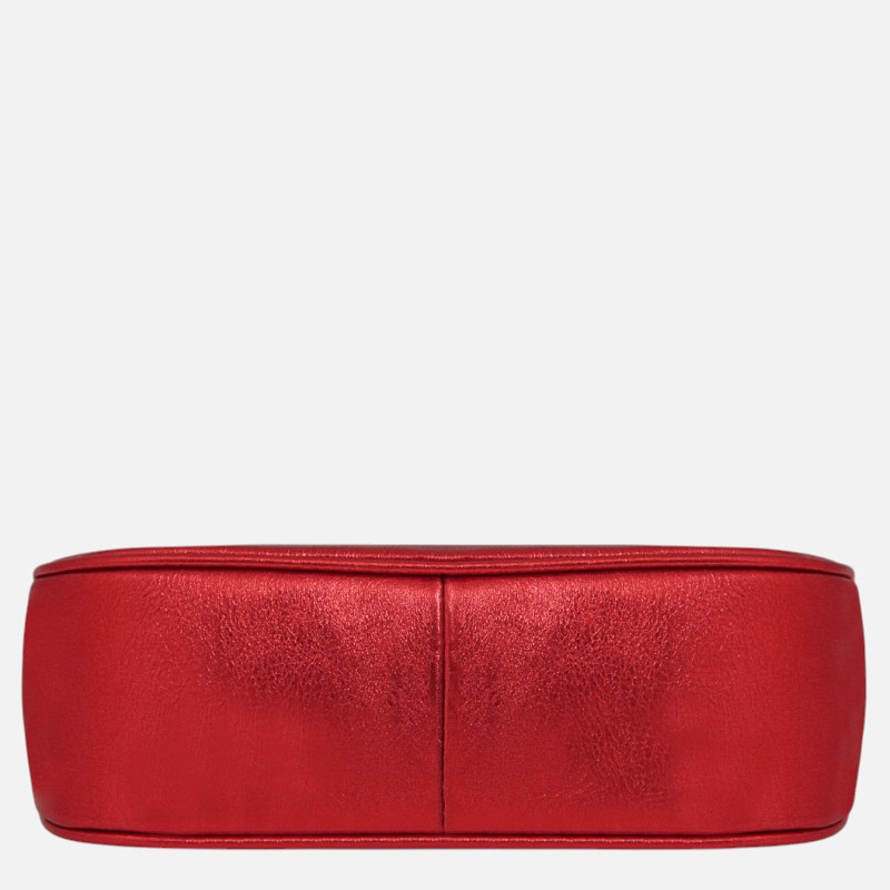 Parfait Metallic leather clutch - Κόκκινο Offer - Image 8
