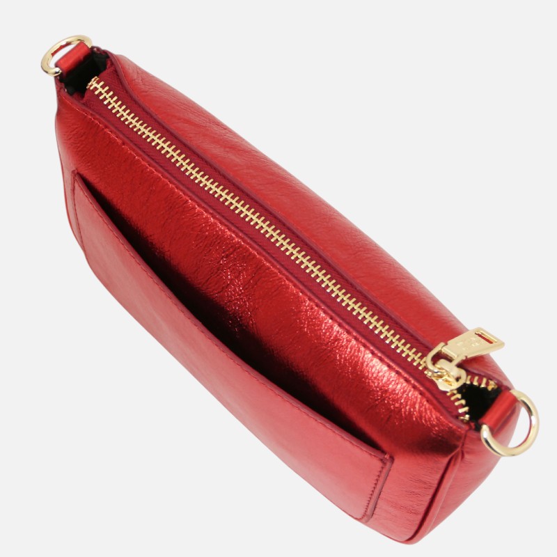 Parfait Metallic leather clutch - Κόκκινο Offer - Image 4