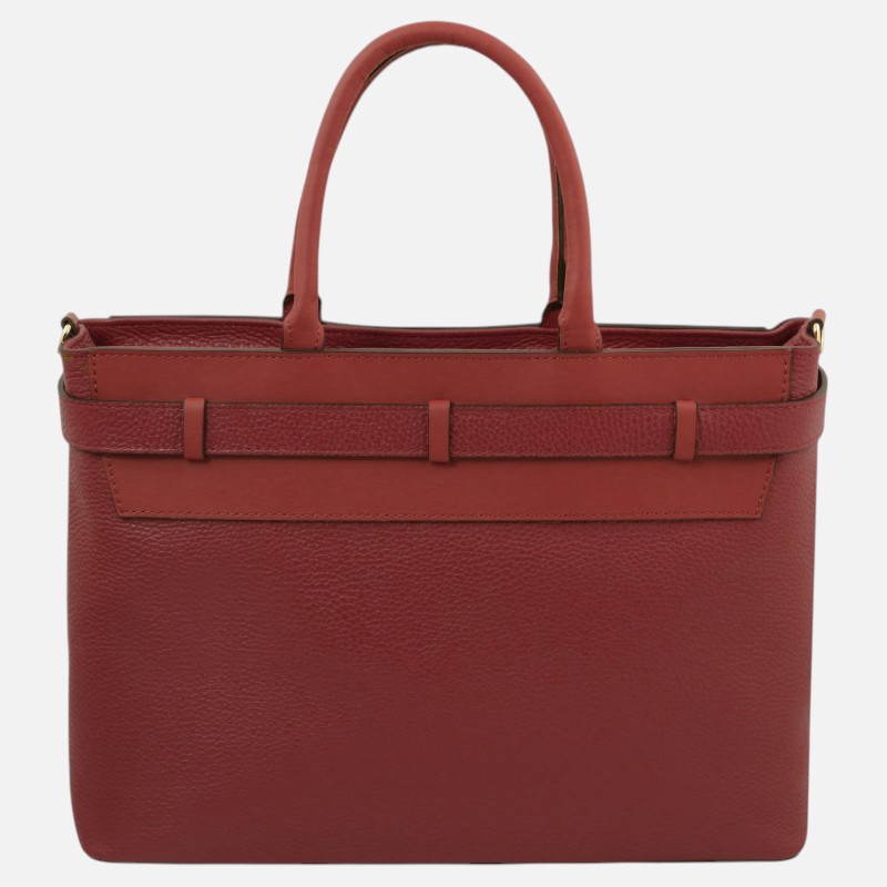 Tenace Leather handbag - Μπορντώ - Image 5