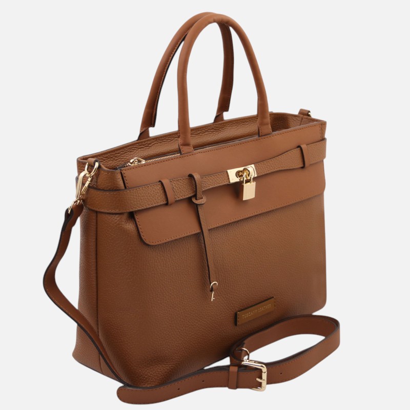 Tenace Leather handbag - Κονιάκ - Image 2