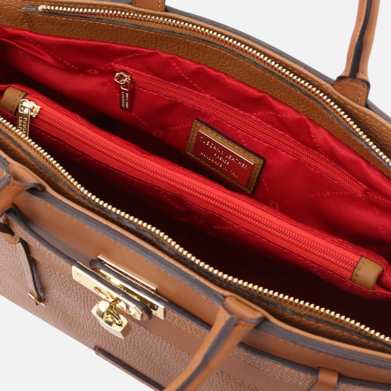 Tenace Leather handbag - Κονιάκ - Image 3