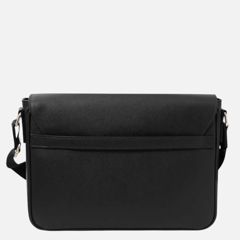 Messenger Saffiano leather messenger bag - Μαύρο - Image 6
