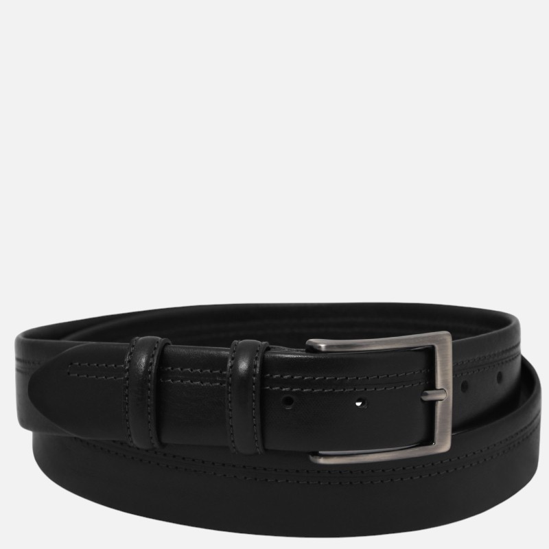 Classic full-grain leather belt 35mm - Μαύρο