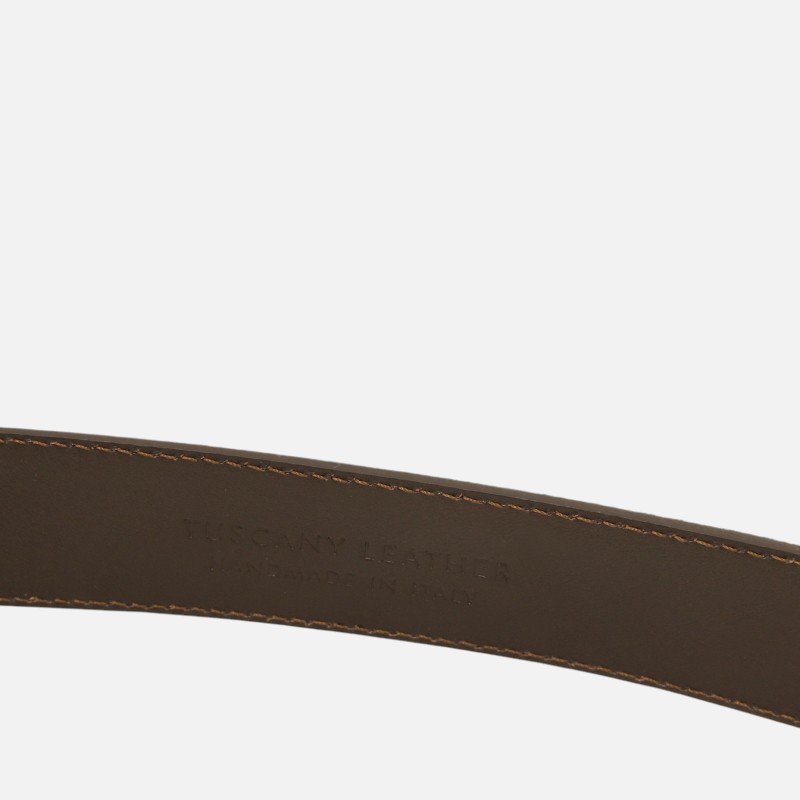 Casual suede leather belt 35mm - Καφέ - Image 3