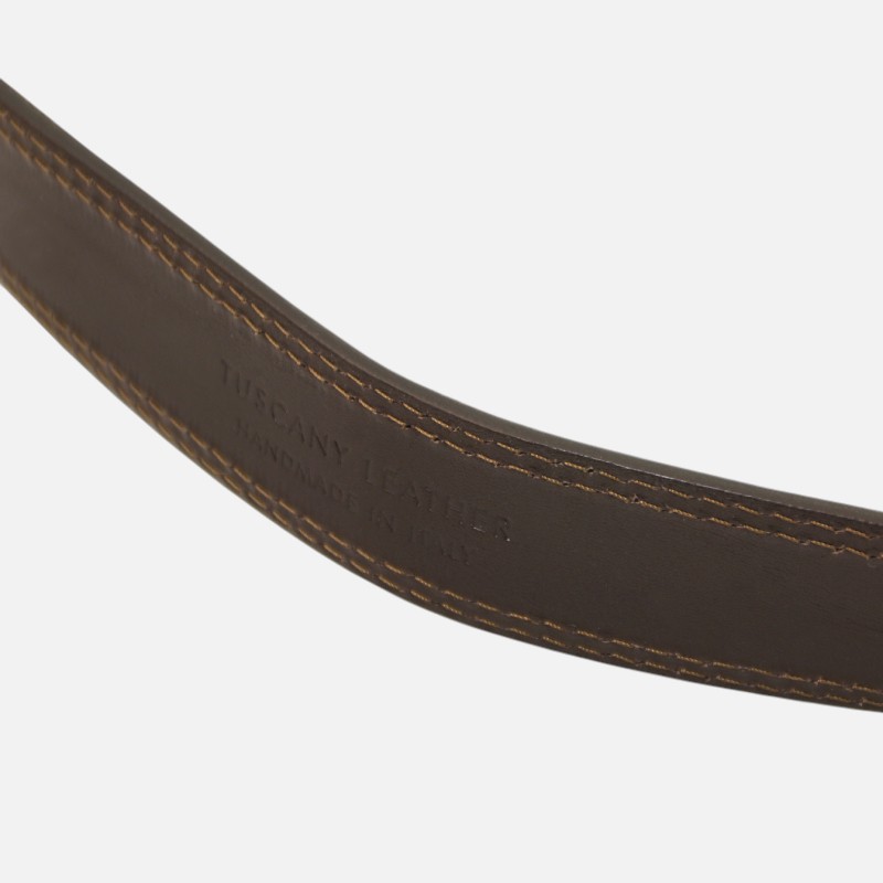 Casual suede leather belt 35mm - Καφέ - Image 3