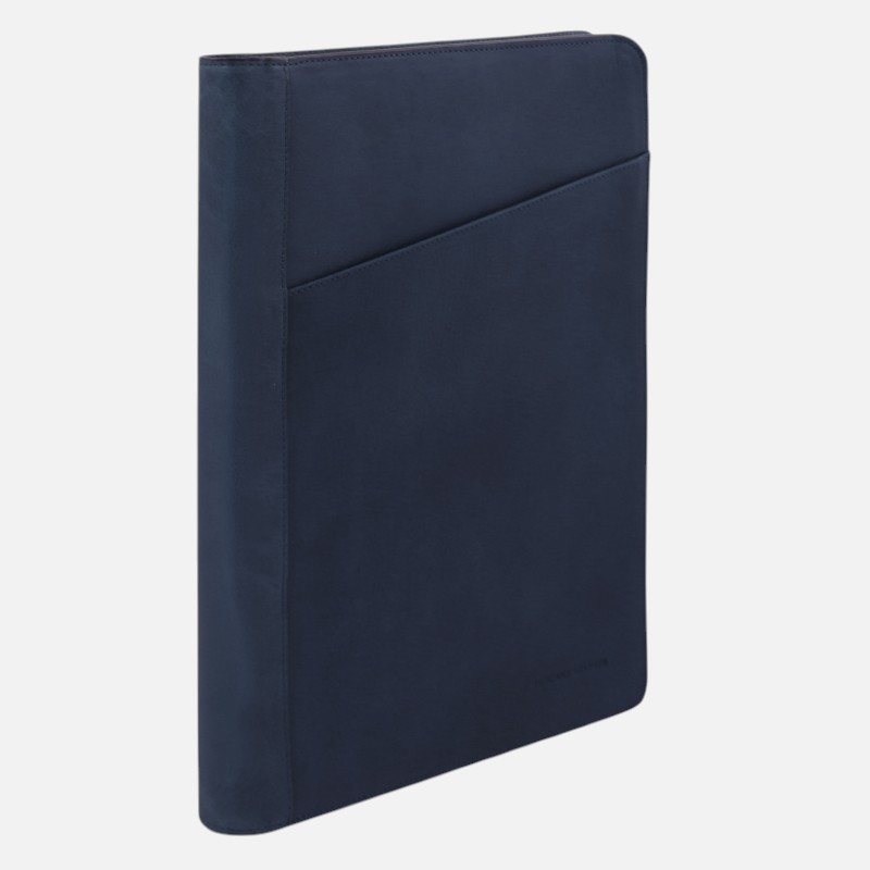 Tiberio Leather document case - Μπλε σκούρο - Image 4