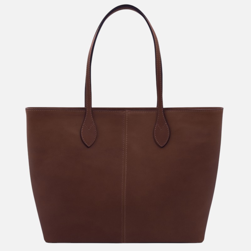 Essenza Leather shoulder bag - Καφέ σκούρο - Image 5
