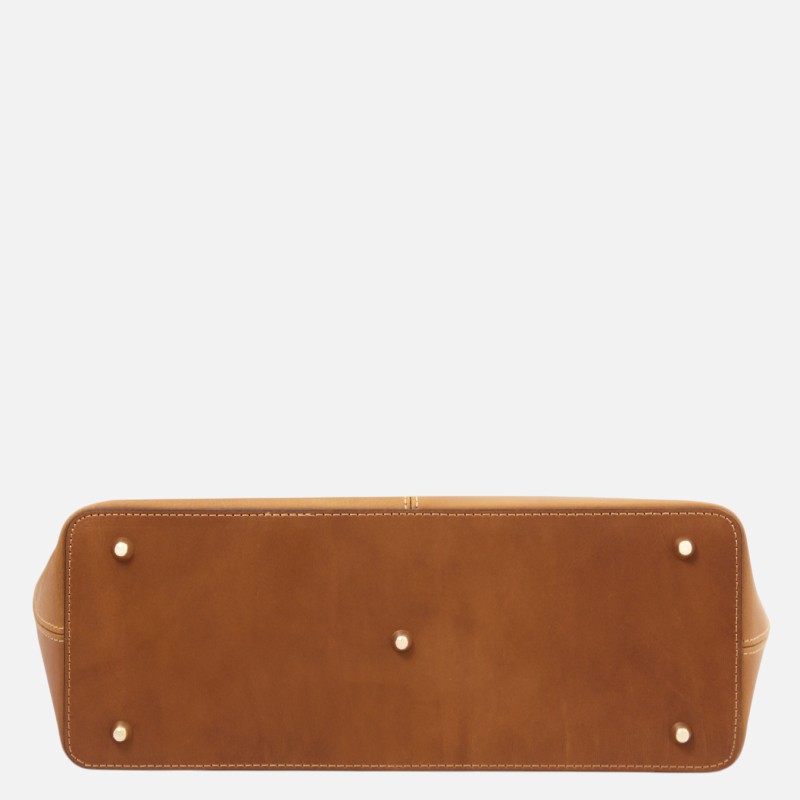 Essenza Leather shoulder bag - Φυσικό - Image 7