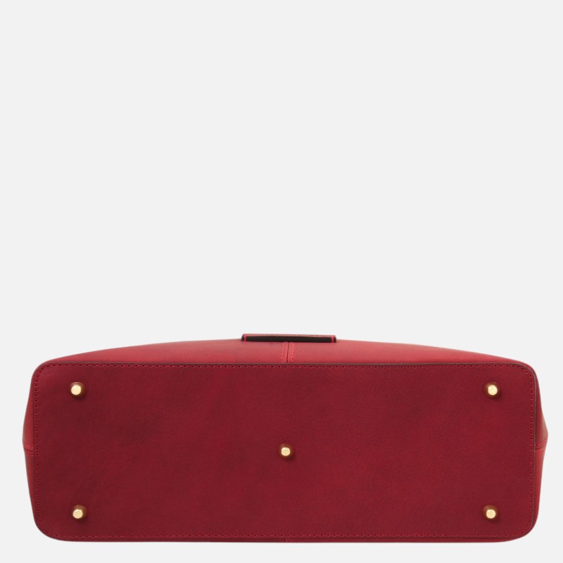 Essenza Leather shoulder bag - Κόκκινο - Image 7