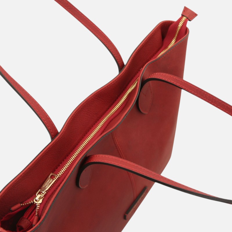 Essenza Leather shoulder bag - Κόκκινο - Image 3