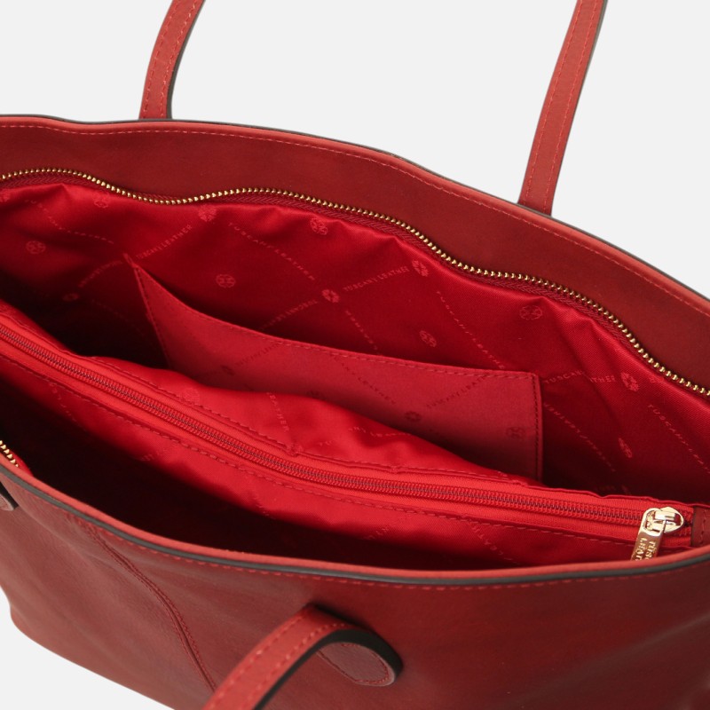 Essenza Leather shoulder bag - Κόκκινο - Image 4