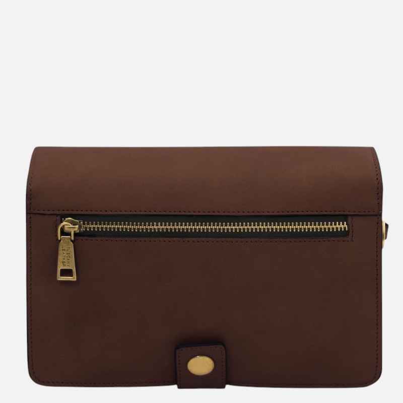 Oliver Leather handy wrist bag - Καφέ σκούρο - Image 7
