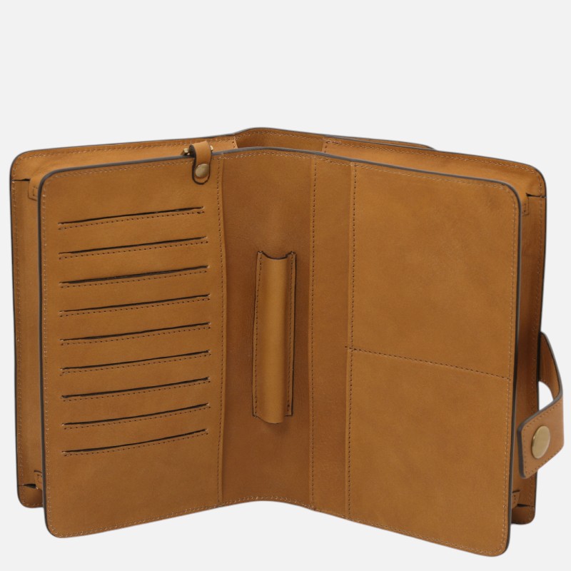 Oliver Leather handy wrist bag - Φυσικό - Image 4