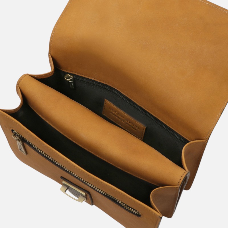 Oliver Leather handy wrist bag - Φυσικό - Image 5