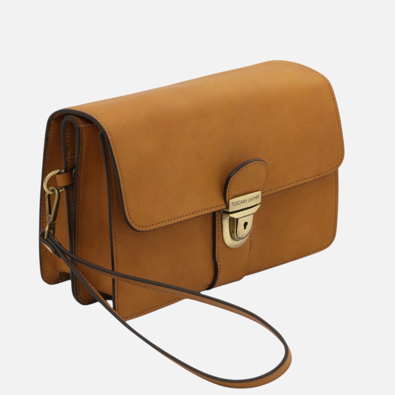 Oliver Leather handy wrist bag - Φυσικό - Image 2
