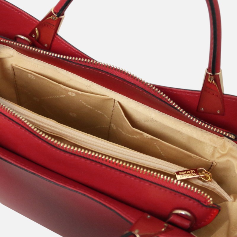 TL Bag Leather handbag - Κόκκινο - Image 4