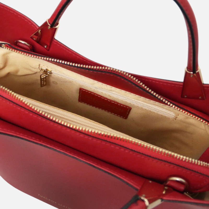 TL Bag Leather handbag - Κόκκινο - Image 3