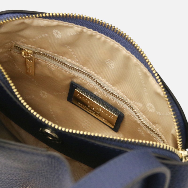 Soave Soft leather handbag - Μπλε σκούρο - Image 4