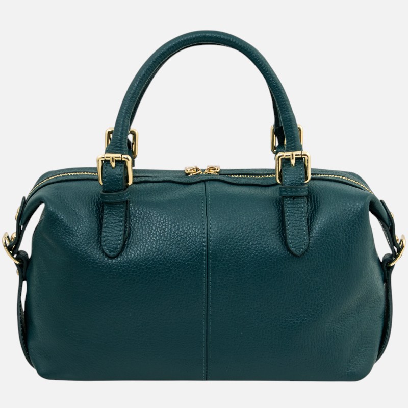 Ribelle Soft leather duffle bag - Πετρόλ - Image 6