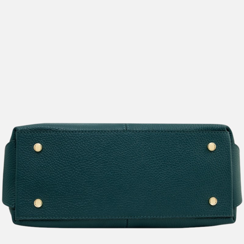 Ribelle Soft leather duffle bag - Πετρόλ - Image 5