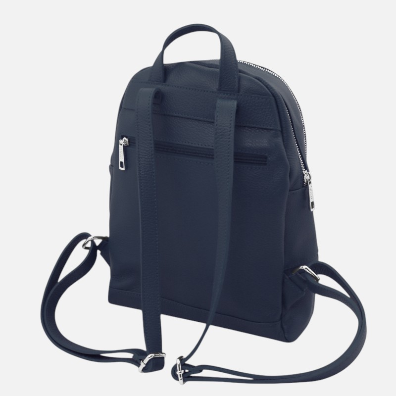 TL Bag Soft leather backpack - Μπλε σκούρο - Image 6