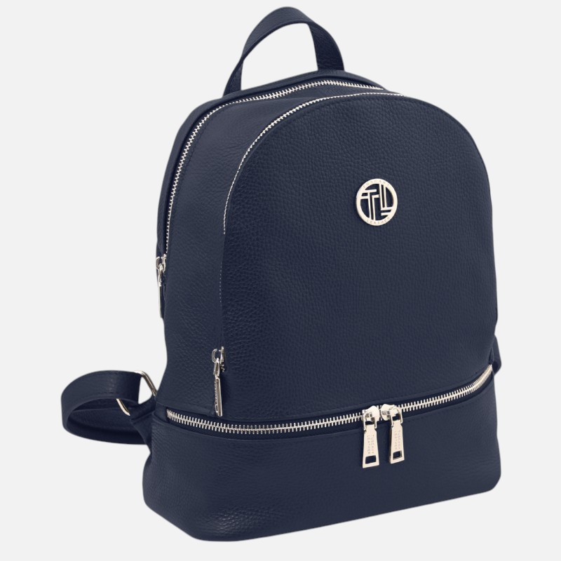 TL Bag Soft leather backpack - Μπλε σκούρο - Image 2