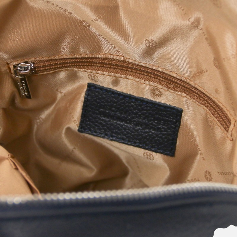 TL Bag Soft leather backpack - Μπλε σκούρο - Image 4