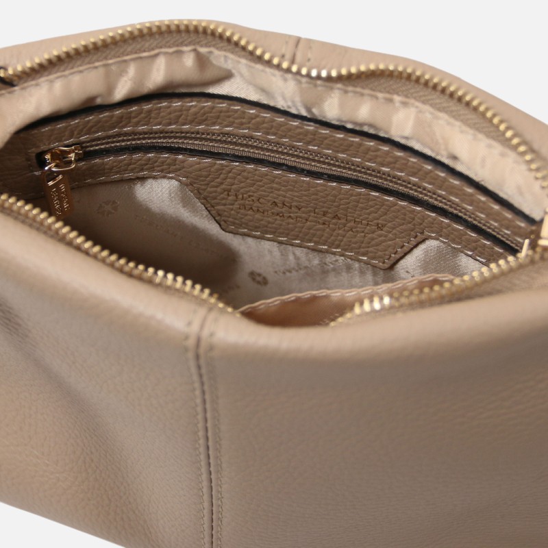 TL Bag Soft leather shoulder bag - Σταχτί ανοιχτό - Image 2