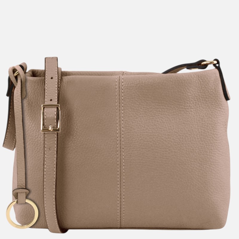 TL Bag Soft leather shoulder bag - Σταχτί ανοιχτό