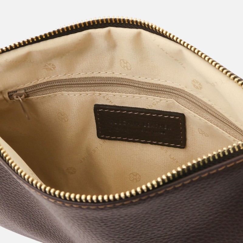 TL Bag Soft leather clutch - Σοκολατί - Image 3