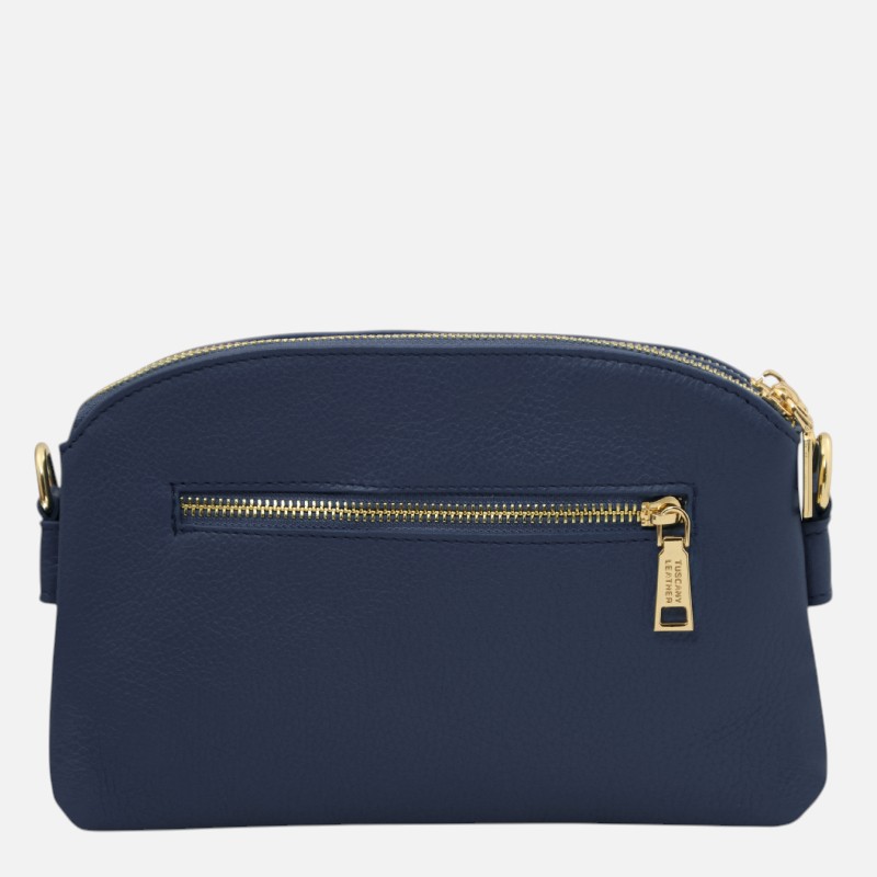 Lily Soft leather shoulder bag - Μπλε σκούρο - Image 6