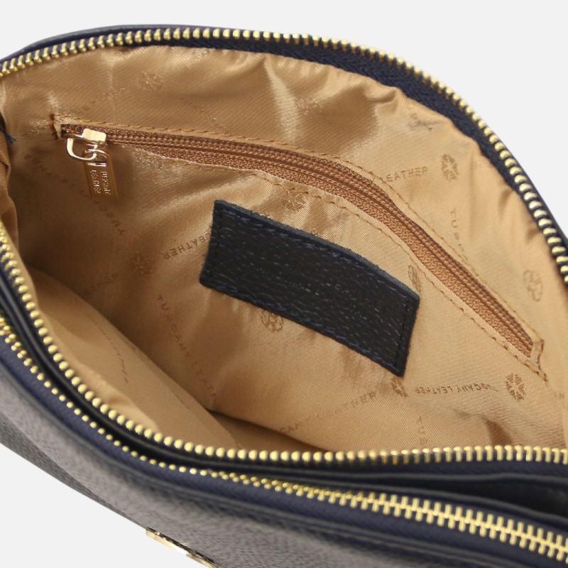 Lily Soft leather shoulder bag - Σοκολατί - Image 4