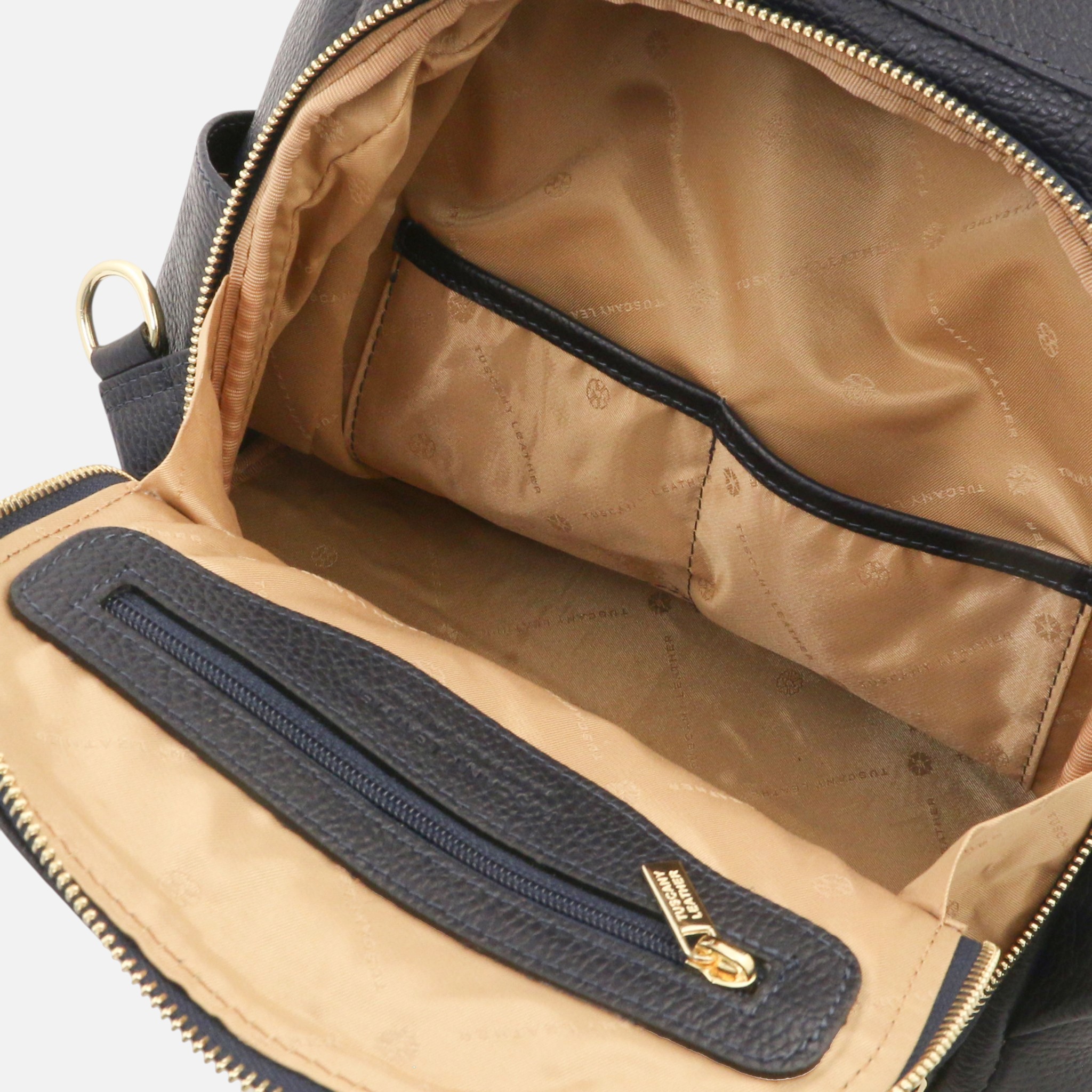 TL Bag Soft leather backpack - Μπλε σκούρο - Image 4