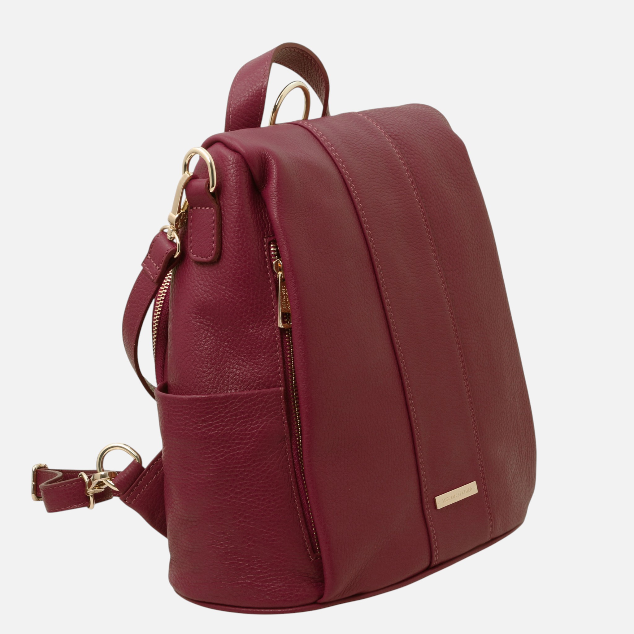 TL Bag Soft leather backpack - Μπορντώ - Image 2