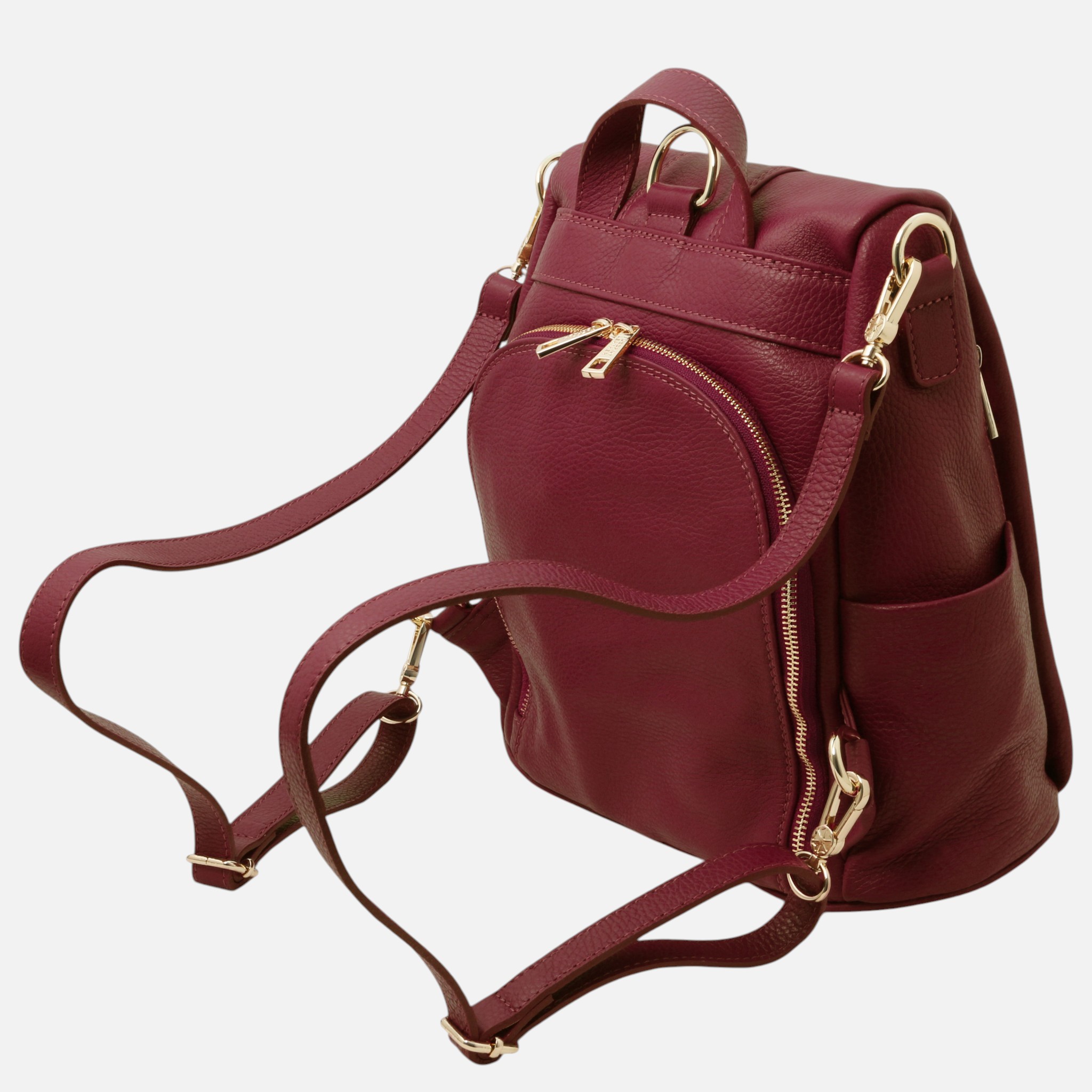 TL Bag Soft leather backpack - Μπορντώ - Image 3